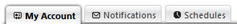 Account Settings Tabs
