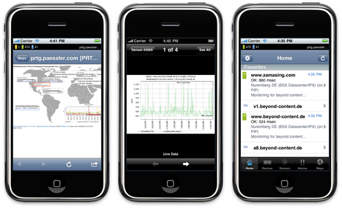 iPRTG Screenshots